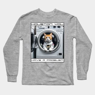 Washing Machine Catspaceship III Long Sleeve T-Shirt